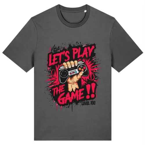 Let's Play The Game Gamer T-Shirt | Retro Gaming Controller Graphic Tee